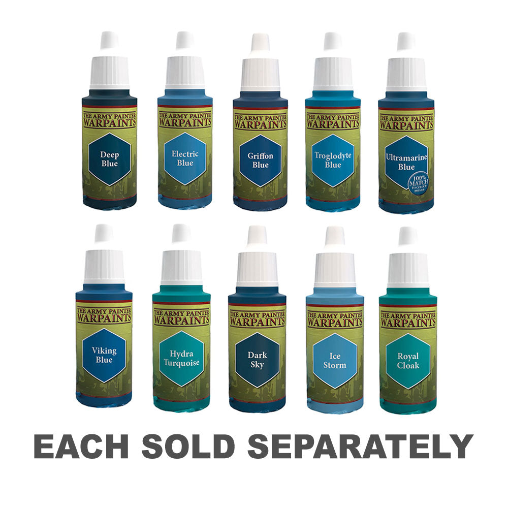 The Army Painter Warpaints: Electric Blue – Acrylfarbe Für Miniaturen, 18 Ml