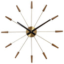 NeXtime Stainless Steel Plug-Inn Wall Clock 58cm (Brown)