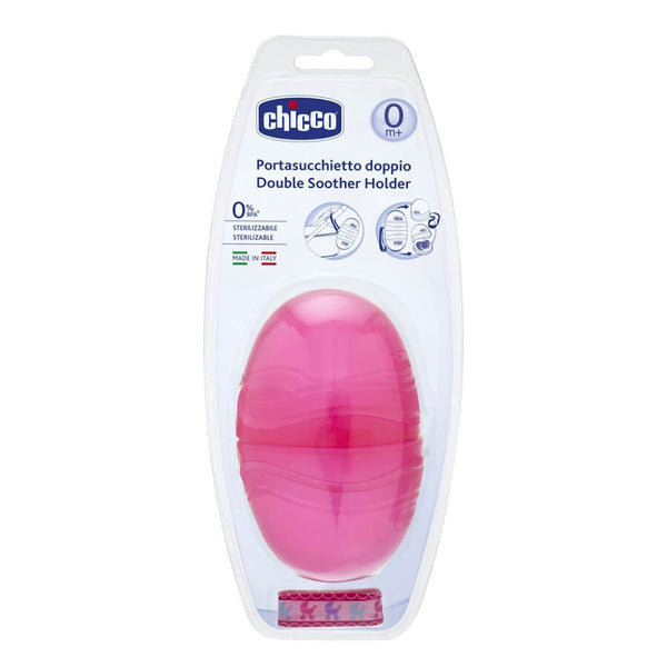 Chicco Double Soother Holder (Pink)