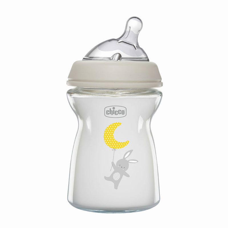 Chicco Natural Feeling Slow Flow Bottle Glass