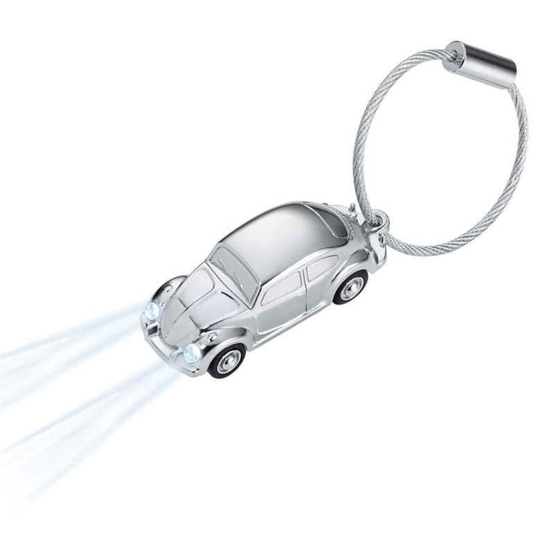Troika VW Vehicle Keyring with LED Light (Silver)