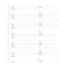 Filofax Deskfax Address Notepaper Insert