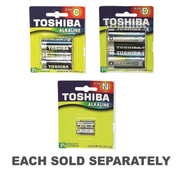 Toshiba Super Alkaline Battery 2pk