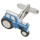 Tractor Button Cufflinks (Blue)