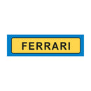 Ferrari License Plate Keyring