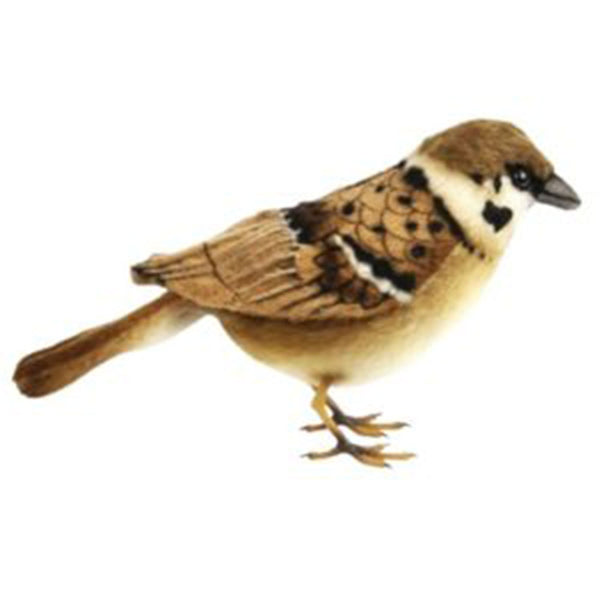 Tree Sparrow Bird Plush Toy 13cm
