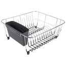 D.Line Small Dish Drainer Chrome/PVC with Caddy