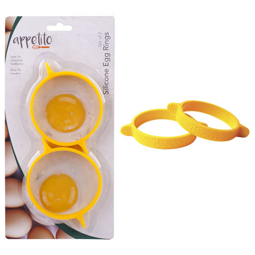 Appetito Pansafe Silicone Egg Rings 2pcs (Yellow)