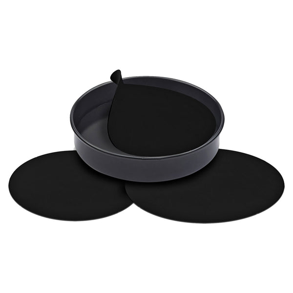 Toastabag Non-Stick Reusable Cake Pan Liners 3pcs (Black)