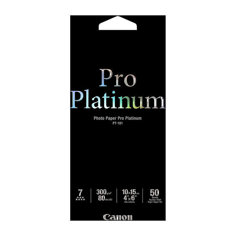 Canon Pro Platinum Photo Paper 50pc (4x6in)