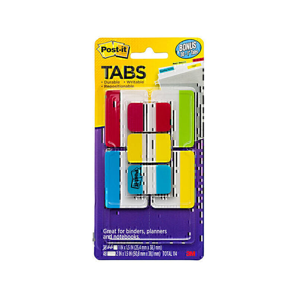 Post-It Tabs w/ Assorted Sizes and Colours 48pk (Box of 12)