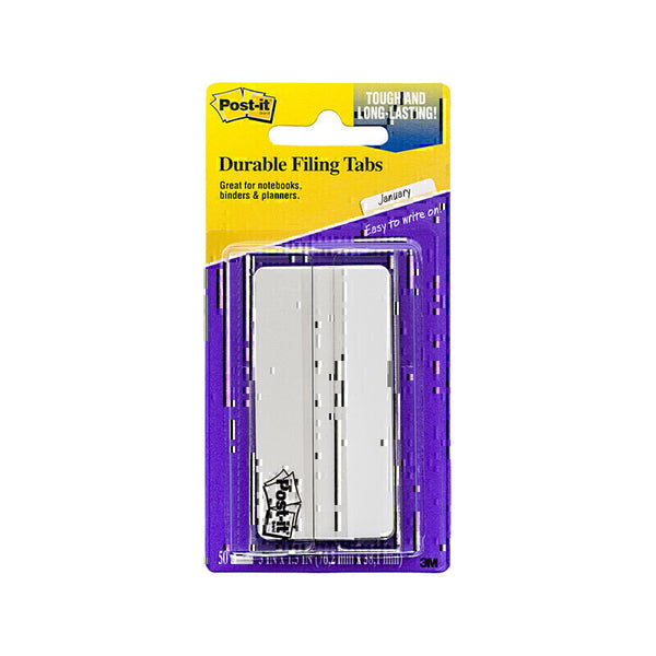 Post-It White Filing Tabs 75mm (Box of 6)