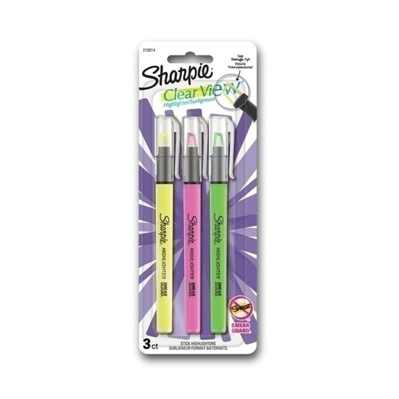 Sharpie Clear View Highlighter Stick (Box of 6)