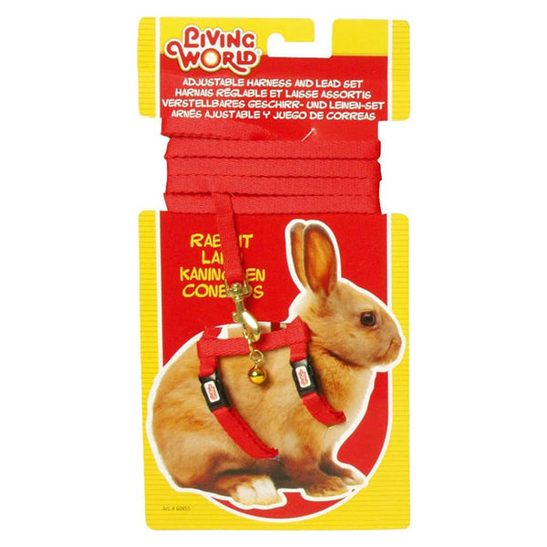Living World Dwarf Rabbit Adjustable Harness & Lead Set 4ft