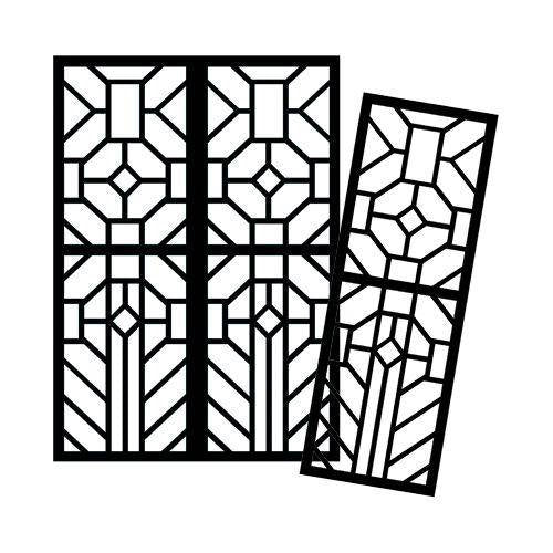 Cardboard Stained Glass Frames 20pcs