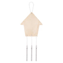 Wooden Garden Wind Chimes House 10pcs