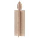 Papier Mache Standing Candle Set 10pk