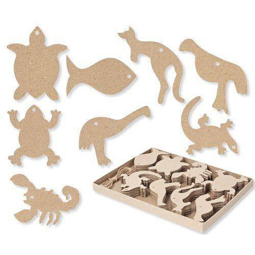 Papier Mache Australian Animals 80pk