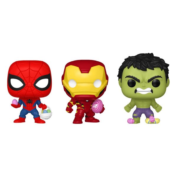 Spider-Man, Iron Man & Hulk Carrot Pocket Pop! 3pk