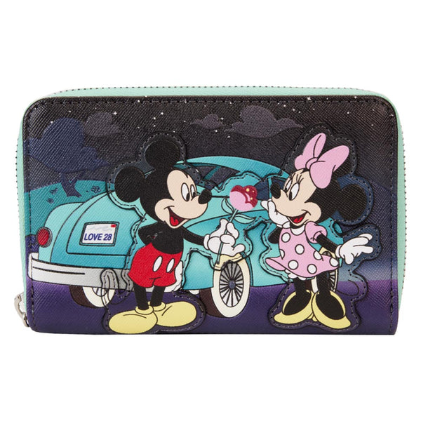 Disney Mickey & Minnie Date Drive-In Zip Wallet