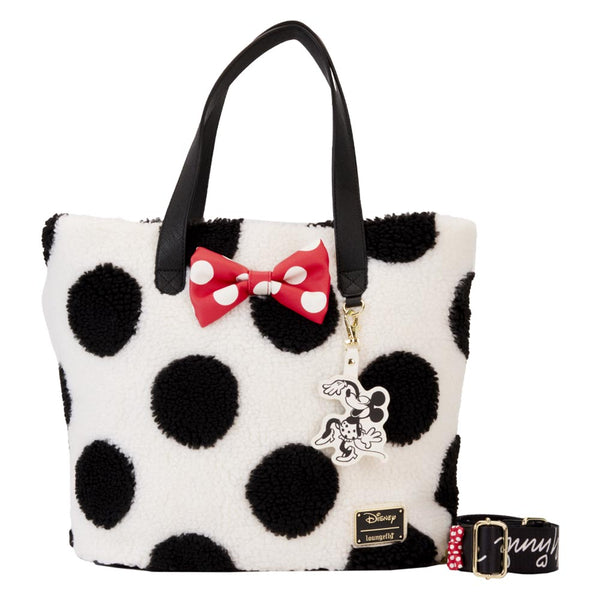 Disney Minnie Rocks the Dots Sherpa Tote Bag