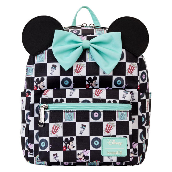 Disney Mickey & Minnie Date Diner AOP Nylon Backpack