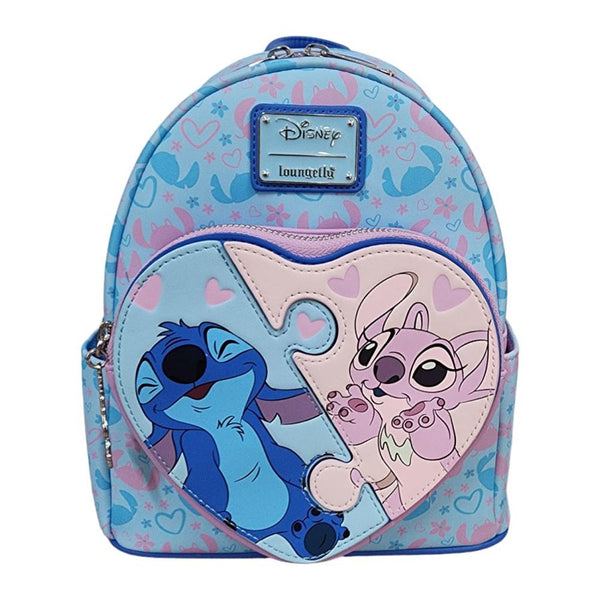 Disney Stitch & Angel Heart Puzzle US Exclusve Mini Backpack