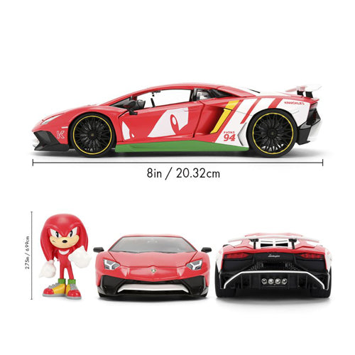 Sonic the Hedgehog Lamborghini Aventaor SV 1:24 w/ Figure