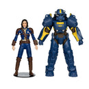 Fallout 4 T- 60 Vault Tec & Sole Survivor 7"Figure 2pk