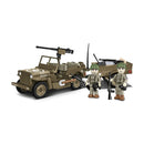 World War 2 Willys MB & Trailer (200 Pcs)