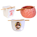 Ceramic Noodle Bowl with Bamboo Chopsticks