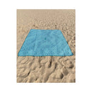 Beach Mat with Umbrella Hole 2x2m (Aqua)