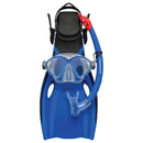 Comet Junior Silitex Mask, Snorkel & Fin Set (Dark Blue)