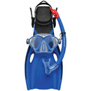 Comet Junior Silitex Mask, Snorkel & Fin Set (Dark Blue)