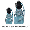Oasis Adult Silitex Mask, Snorkel & Fin Set (Blue)
