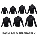 Mirage Junior Lycra Long Sleeve Front-Zip Rash Top (Black)