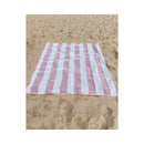 Sand-Free Beach Mat with Umbrella Hole 2x2m (Coral)
