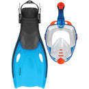 Galaxy2 Adult Mask, Snorkel & Fin Set (Blue)
