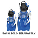 Horizon Junior Dry Silicone Mask, Snorkel & Fin Set (Blue)