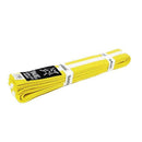Yamasaki Coloured Martial Arts Belts with White Stripe (Yellow)