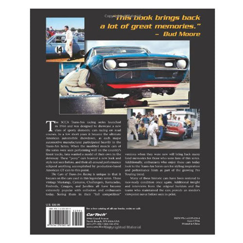 The Cars of Trans-Am Racing 1966-1972 Book
