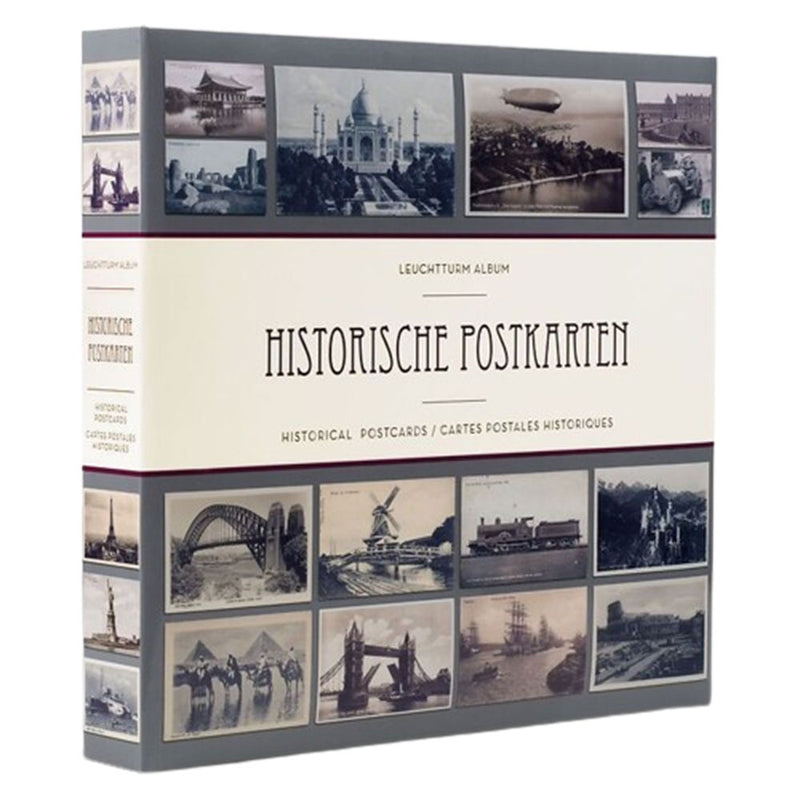 Historical Postcards Album w/ 50 Bound Sheets