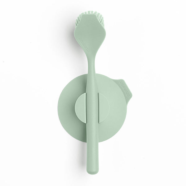 Brabantia Dish Brush with Suction Cup Holder (Jade Green)