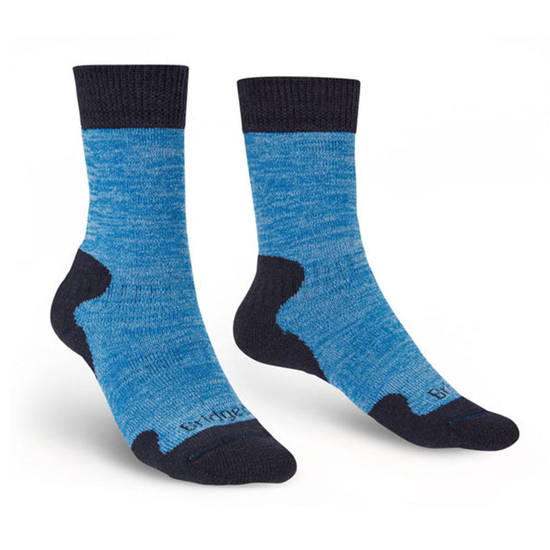 Women's Heavyweight Merino Comfort Socks (Blue Marl)