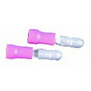 Male Bullet Style Crimp Terminal 4mm 50pcs (Red)