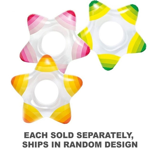 Kid's Striped Star Swimming Ring (Random Colors)