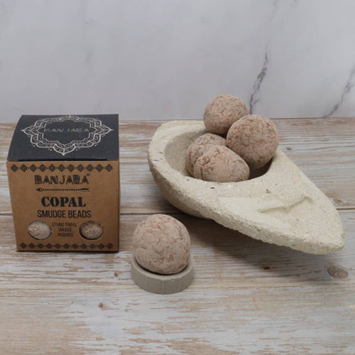 Copal Smudge Beads by Banjara