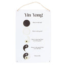 Yin Yang Hanging Metal Sign 30cm
