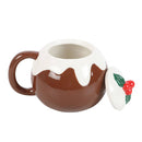 Christmas Pudding Shaped Ceramic Mug