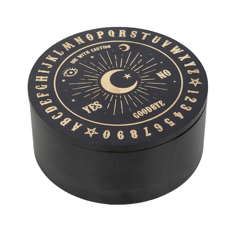 Black and Gold Talking Board MDF Jewellery Box